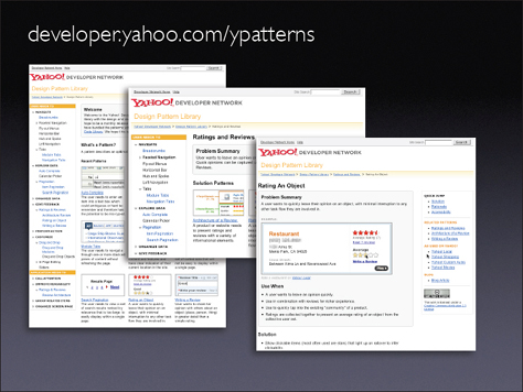 Yahoo! Design Pattern Library