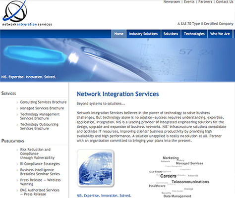 Network Integration Services home page