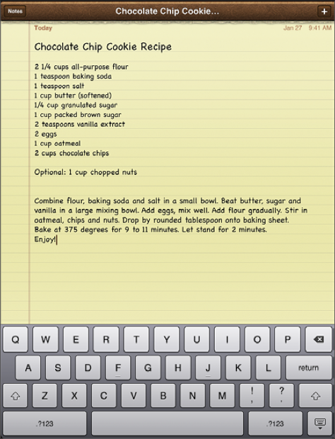 iPad Notes