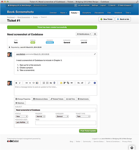 Codebase ticket