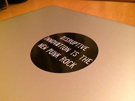 The sticker on my laptop lid