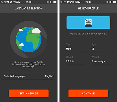Pebble asking for personal information