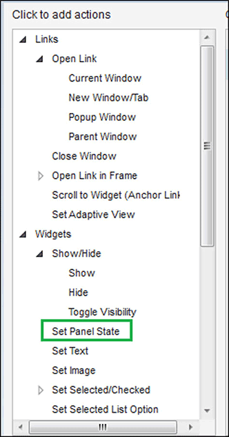 Set Panel State