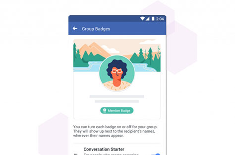 Setting up badges on Facebook