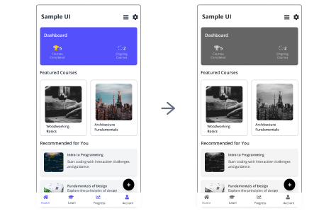 Using plugins to periodically check whether a UI passes a grayscale test