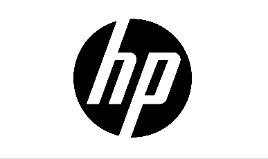 The HP logo uses the principle of closure