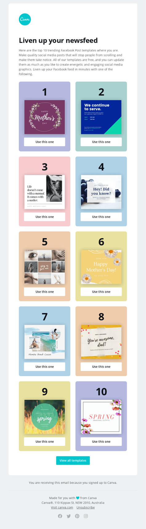 Using Canva to create social-media content