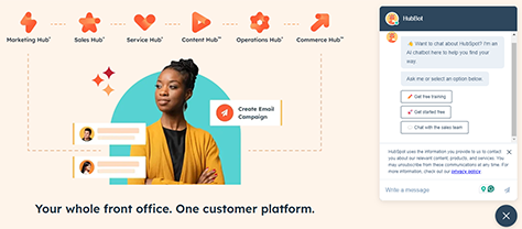 HubSpot's chatbot