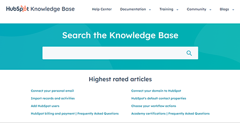 HubSpot's Knowledge Base